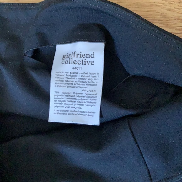 girlfriend collective high rise pocket bike shorts - Picture 3 of 4